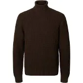 Selected Pullover 'SLHTom' mørkebrun