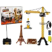 Leantoys Lean Toys Žaislinis kranas su nuotoliniu valdymu 90 cm aukščio
