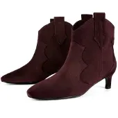 L37 HANDMADE SHOES Ankelstøvler 'TEXAS WIND' burgunder