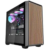 Darkflash DS900WD computerkabinet (sort) + 4 blæsere
