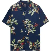Superdry Skjorte navy / lysegul / græsgrøn / neonorange