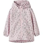 Name it Overgangsjakke 'NMFMaxi' jade / blomme / violetblå / sort