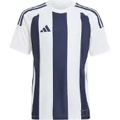 Adidas Spilletrøje Striped 24 - Hvid/Mørkeblå Børn, størrelse 152 cm