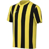 Nike Spilletrøje Dri-FIT Striped Division V - Gul/Sort/Hvid Børn, størrelse M: 137-147 cm