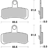 Brembo 07hd15sa Sintrede Bremseklodser