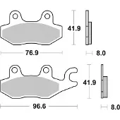 Brembo 07071 Organiske Bremseklodser