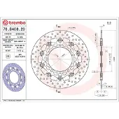 Brembo 78b40829 Flydende Forreste Bremseskive