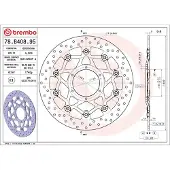 Brembo Oro 78b40895 Flydende Bremseskive