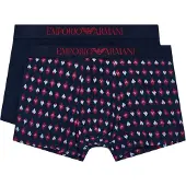 Emporio Armani Boksershorts navy / lyseblå / mørkerød