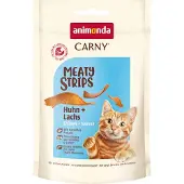 Animonda Carny Adult Meat strips - Økonomipakke: Kylling + laks (10 x 50 g)