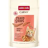 Animonda Carny Adult Meat strips - Økonomipakke: Kylling + laks (10 x 50 g)