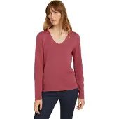 Tom Tailor Front Logo Coin V-hals Sweater