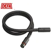 Defa Plugin forlængerledning 1,5m sort