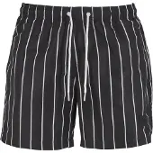 Urban Classics Badeshorts sort / hvid