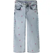Name it Jeans - NmfRose - Noos - Lgt. Blue Bleached Denim/Hearts - - 4 år (104) - Jeans