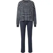 Marc O'Polo Pyjamas mørkeblå / hvid