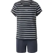 Marc O'Polo Pyjamas mørkeblå / hvid