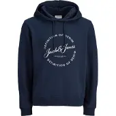 Jack & Jones Sweatshirt 'JJGrayson' navy / hvid