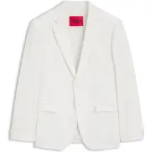 HUGO Blazer med ekstra slim fit i seersucker med bomuldsstræk