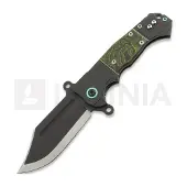 Andre de Villiers Badlands 2 Kalguard foldekniv, Green/Black Fat Carbon