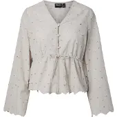 Pieces Pcarmorine Broderi Bluse