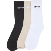 Aim'n Sportssokker beige / sort / hvid