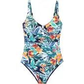 Sunseeker Badedragt marin / mint / mørkeorange / cranberry