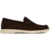 BOSS Ruskindsloafers med præget logo