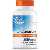 Doctors Best , L-Theanine, 150 mg, 90 Veggie kapsler