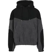 Urban Classics Pullover 'Weavy' mørkegrå / sort