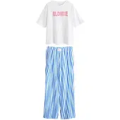 Next Pyjamas blå / pink / hvid
