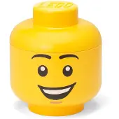 LEGO STORAGE HEAD (SMALL) - HAPPY BOY