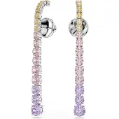 Swarovski Øreringe gul / lavendel / lyserød / sølv