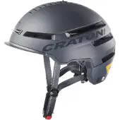Cratoni Smartride 1.2, cykelhjelm, mat sort