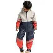 Didriksons Waterman, regnsæt, junior, beige/mørkeblå