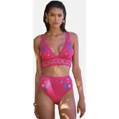 Love & roses Bikinitrusse blå / lyseblå / fersken / magenta