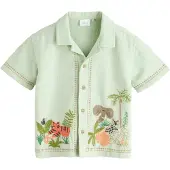 Next Skjorte beige / mint / abrikos