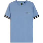 BOSS Active slim fit T-shirt med tennisboldprægning