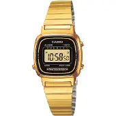 Casio Dameur LA670WEGA-1EF Collection Gul guldtonet stål 30.3x24.6 mm