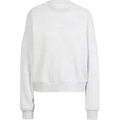 Adidas Sportsweatshirt 'ESSENTIALS SMALL LOGO FEEL COZY' grå-meleret / hvid
