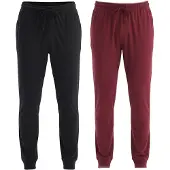 Dagi Pyjamasbukser bordeaux / sort