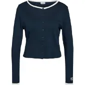 Noisy May Cardigan 'NMJudy' mørkeblå / hvid