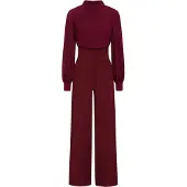HotSquash Jumpsuit vinrød