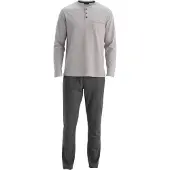Dagi Pyjamas lang lysegrå / mørkegrå