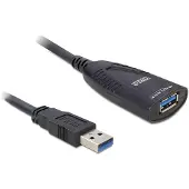 DeLOCK USB Cable - USB forlængerkabel - USB Type A (han) til USB Type A (hun) - USB 3.0 - 5 m - aktiv