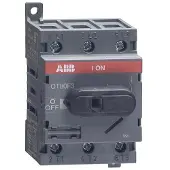 ABB OT80F3, 3P, Ledningsført, Sort, IEC 60947-3 / UL 508 / CSA C22.2 No. 14, 600 V, 52,5 mm
