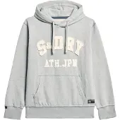 Superdry Superdrytil mænd. M2014115A Vintage Athletic grå sweatshirt (L), Casual, Bomuld