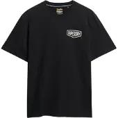 Superdry Superdrytil mænd. M1012273A Work Tab Loose T-shirt sort (M), Casual, Bomuld, Korte ærmer