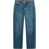 Superdry Superdrytil kvinder. W7011166A Jeans Rise Straight blå (32/32), Casual, Bomuld, Denim