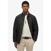 Superdry Superdrytil mænd. M5012225A Quiltet Estate-jakke sort (XXL), Casual, Polyester